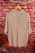 Hippie Shirt Leinenlook Streifen