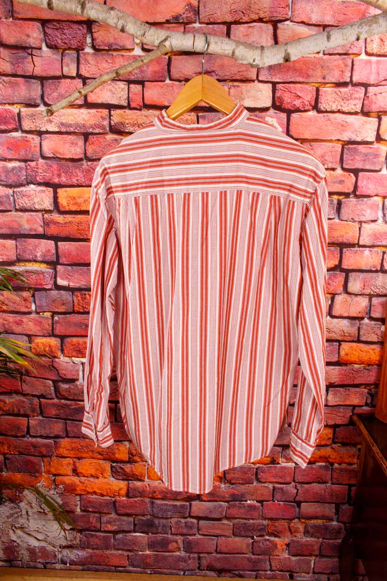 Boho Hemd kragenlos Streifen