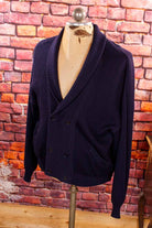Vintage Cardigan marine Wollmix