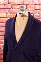 Vintage Cardigan marine Wollmix