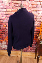 Vintage Cardigan marine Wollmix