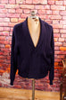 Vintage Cardigan marine Wollmix