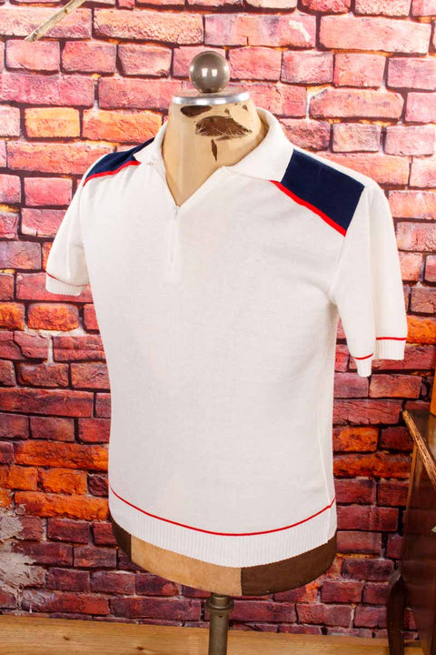 VEB Poloshirt weiß blau