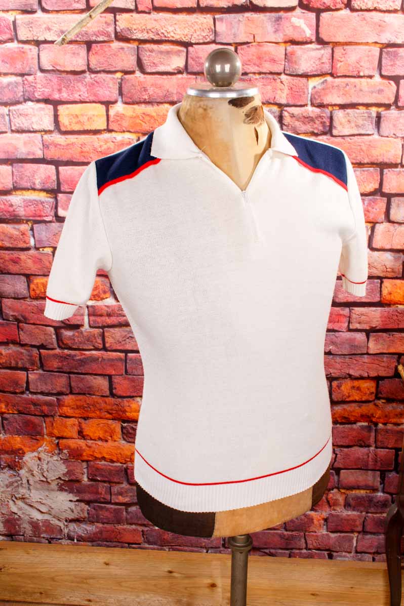 VEB Poloshirt weiß blau