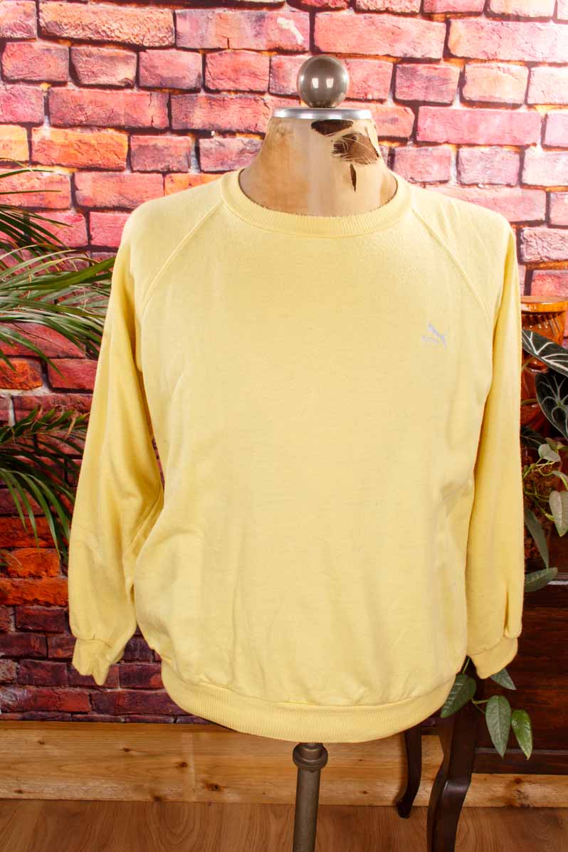 90s Puma Sweatshirt gelb