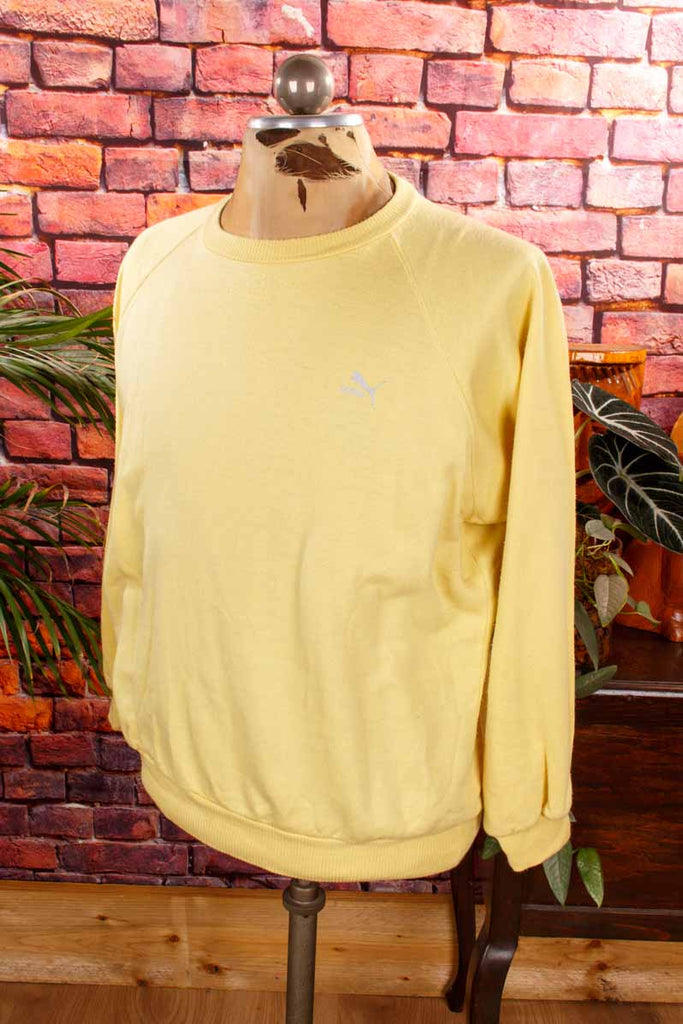 90s Puma Sweatshirt gelb