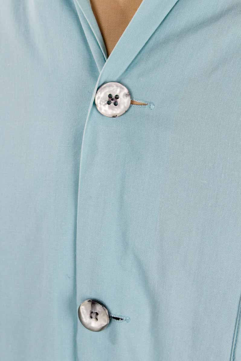 60s Nachthemd Shirt taubenblau