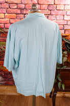 60s Nachthemd Shirt taubenblau