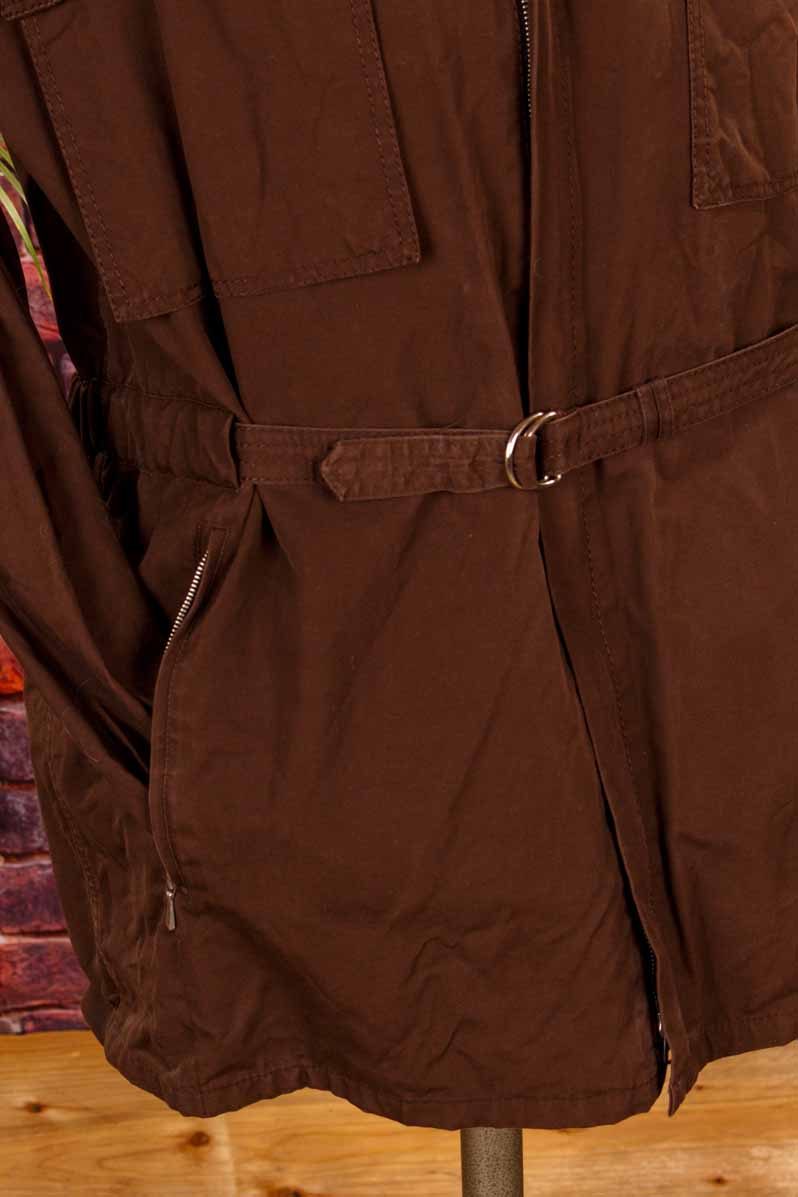 Vintage Windjacke braun Kapuze