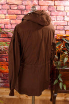 Vintage Windjacke braun Kapuze