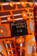 70s Velours Cord Hemd orange