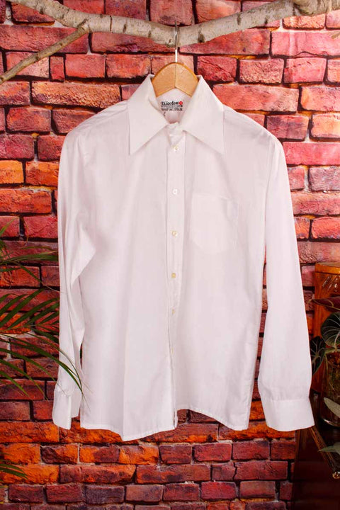 70s Disco Hemd weiß