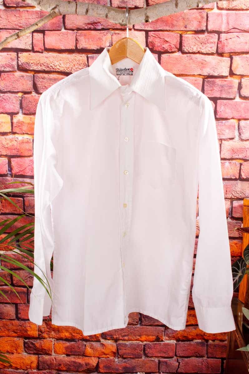 70s Disco Hemd weiß