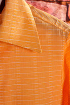 70s Hemd orange kariert
