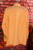 70s Hemd orange kariert
