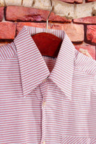 70s Hemd rot blau Streifen