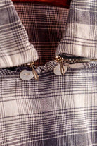 50s Rockabilly Hemd blau kariert