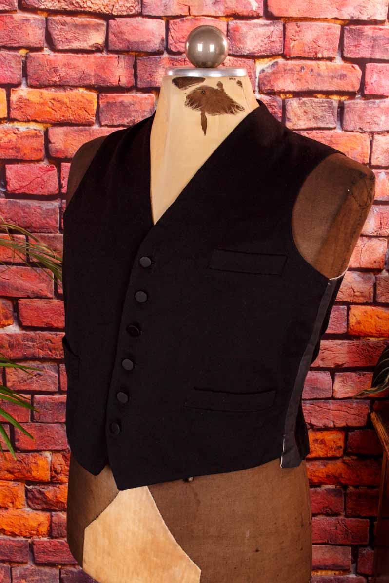 Vintage Weste schwarz