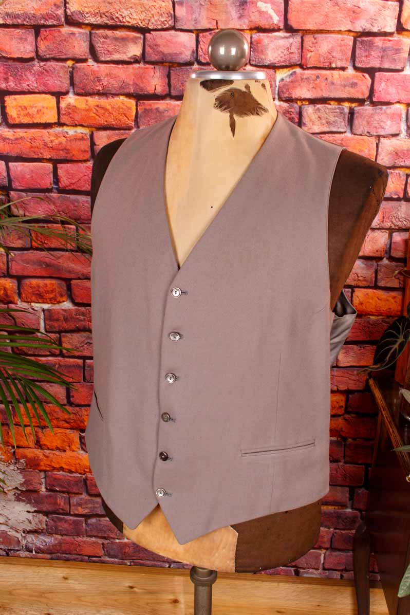 Vintage Weste grau Wolle