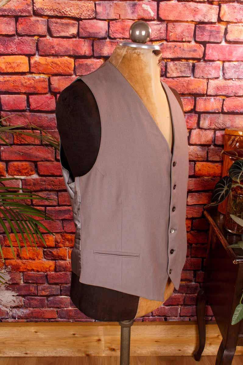 Vintage Weste grau Wolle