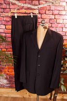eleganter Wolle Anzug schwarz