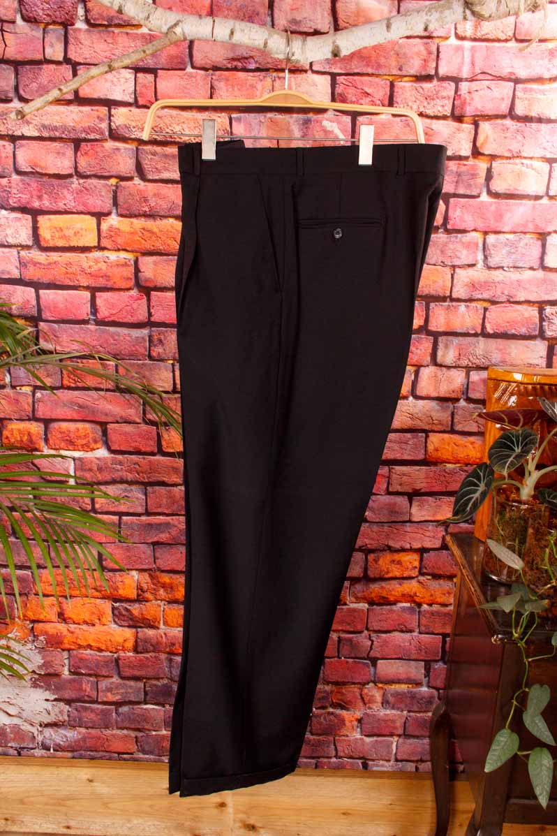 eleganter Wolle Anzug schwarz