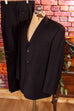 eleganter Wolle Anzug schwarz