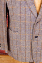 DDR Tweed Sakko beige kariert