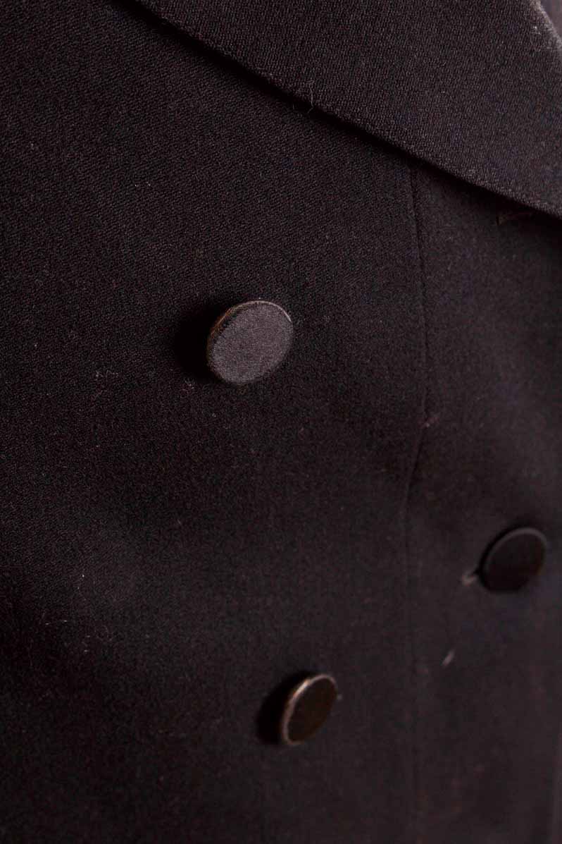 antiker Gehrock schwarz Wolle
