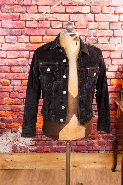 Gaultier reversible Cord Jeansjacke