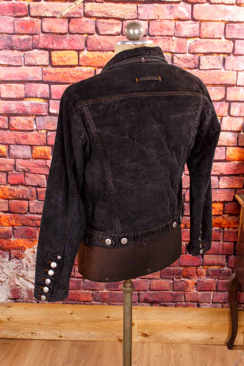 Gaultier reversible Cord Jeansjacke