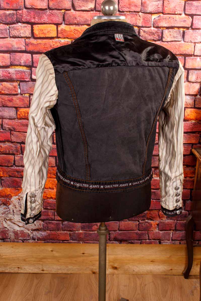 Gaultier reversible Cord Jeansjacke