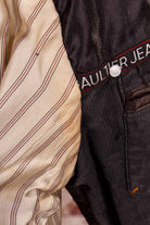 Gaultier reversible Cord Jeansjacke