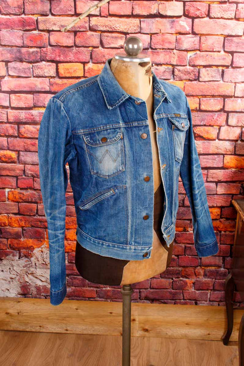 70s Wrangler Jeansjacke blau