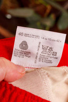 Woll Hose rot Bügelfalte