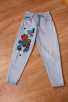 80s Jeans bemalt