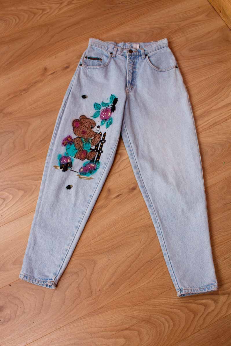 80s Jeans bemalt