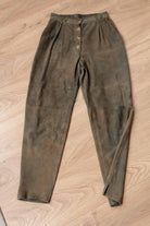 Ziegenvelours Lederhose Diana Antik