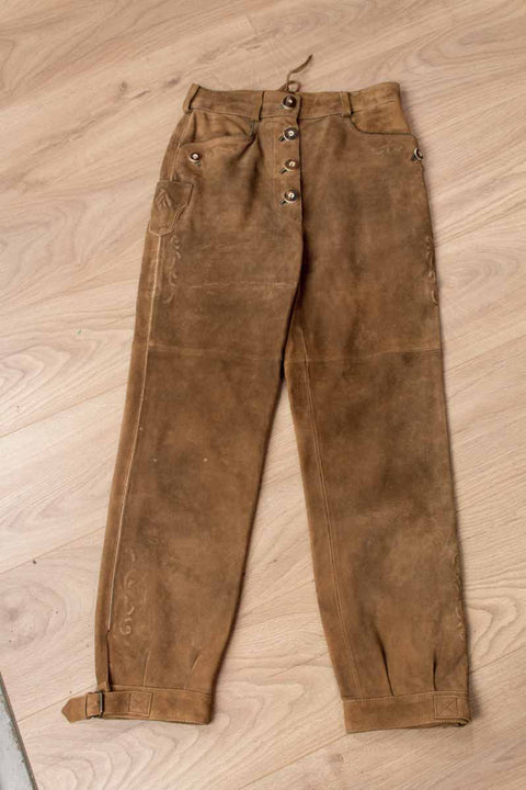 Spieth&Wensky Damen Lederhose braun