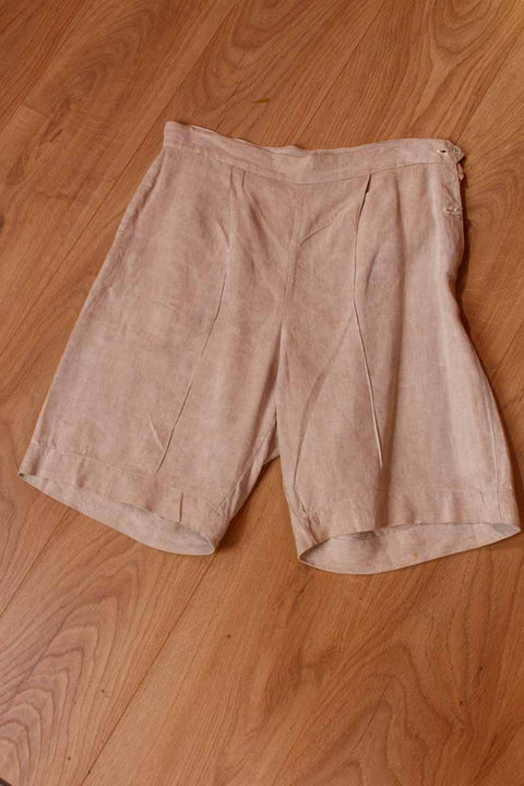 Leinen Shorts naturfarben