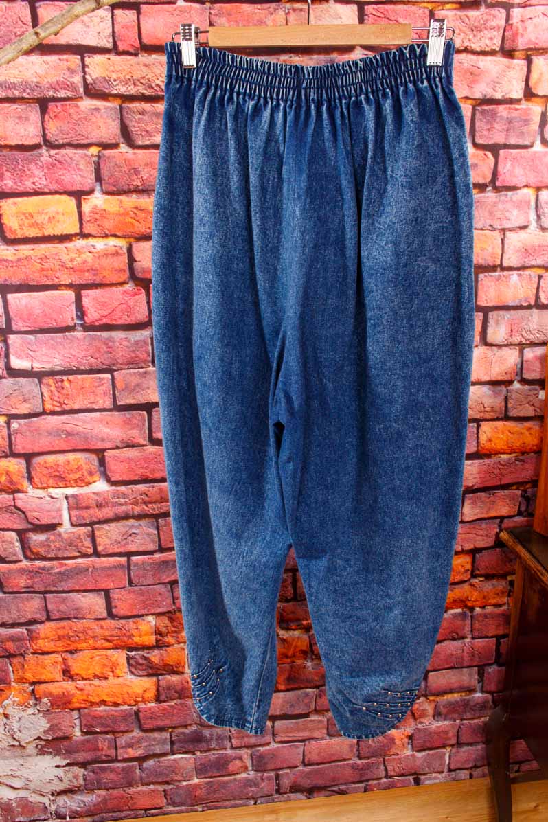 80s Jeans Haremshose Nieten