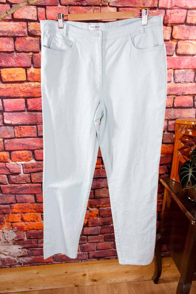 HAUBER Stretch Jeans türkis
