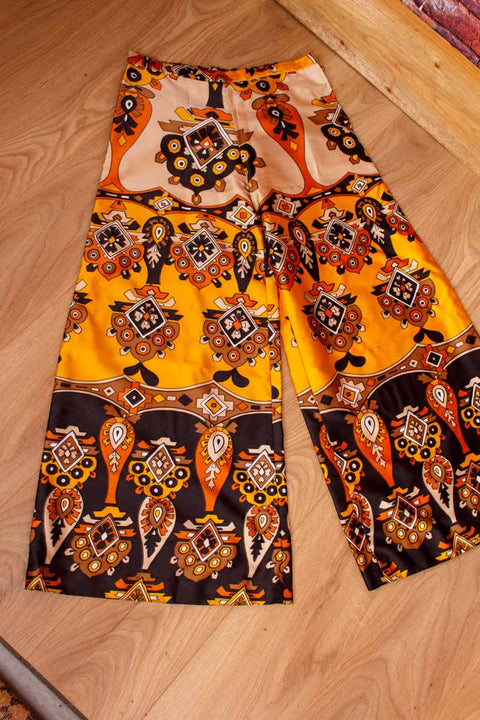 70s Palazzo Hose bunt