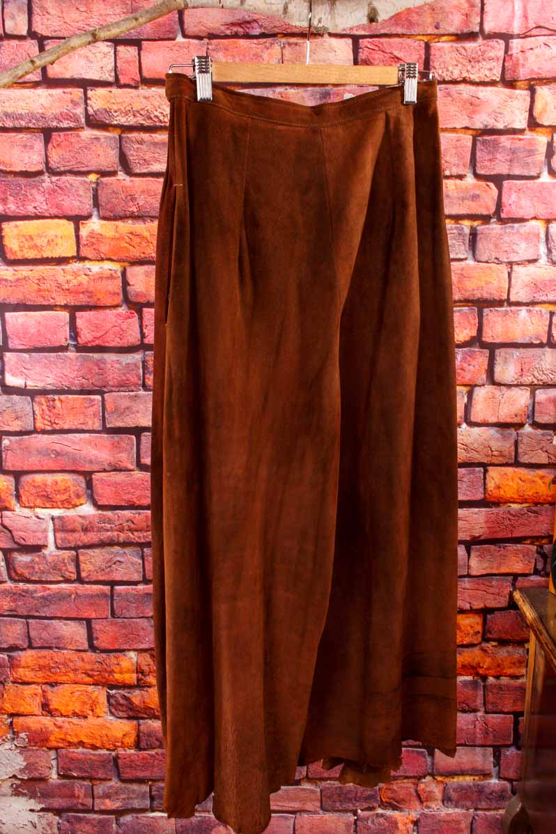 Vintage Lederhose rehbraun