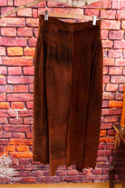 Vintage Lederhose rehbraun