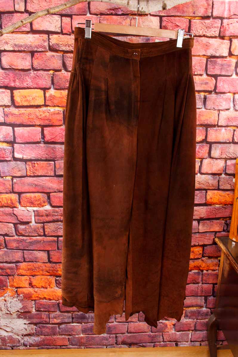 Vintage Lederhose rehbraun