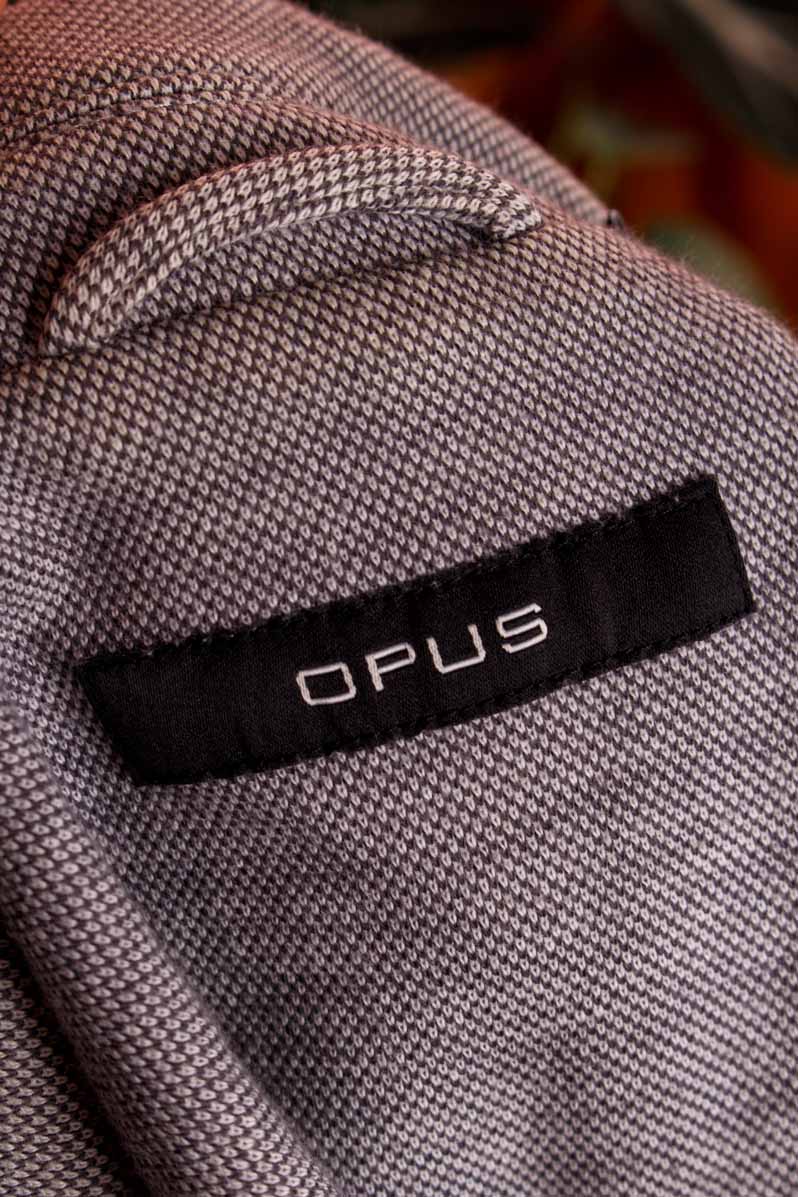 Opus Jersey Langblazer Halini grau