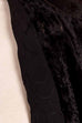 1920s Plüschfell Mantel schwarz