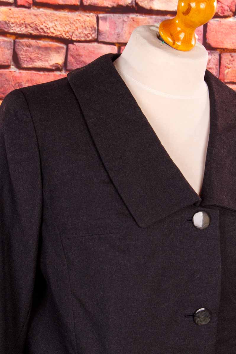 60s Kostümjacke grau Wolle