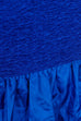 80s Cocktailkleid blau Rüschen